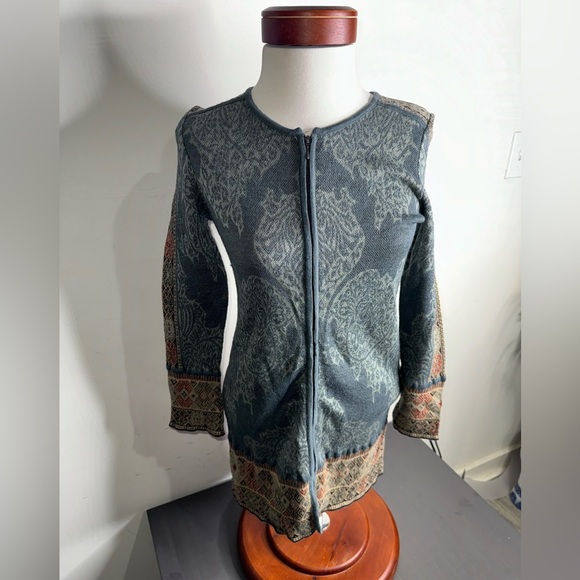 Peruvian Connection Zip up Baby Alpaca Cardigan - Picture 1 of 9